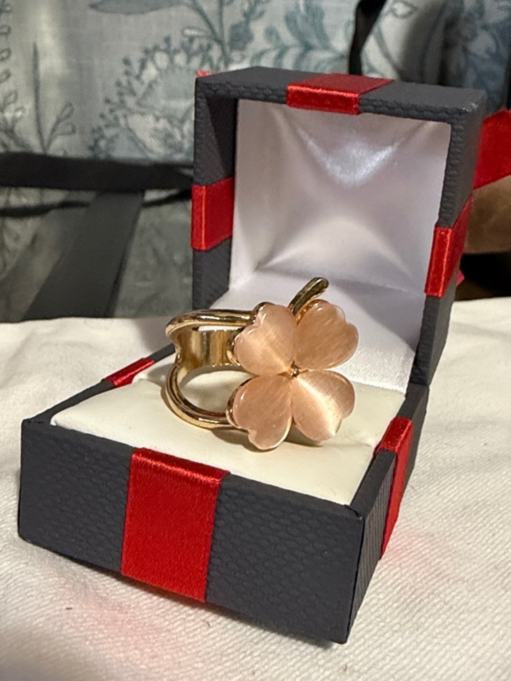 Gold-Tone Flower Ring